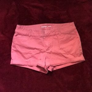 Pink/coral shorts
